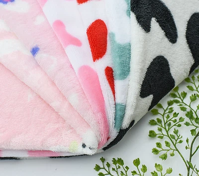 Cow Printed Flannel Fabric