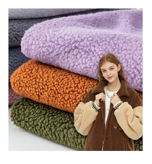 Ffabrig Sherpa Jacquard Cynnes Ychwanegol Fuzzy