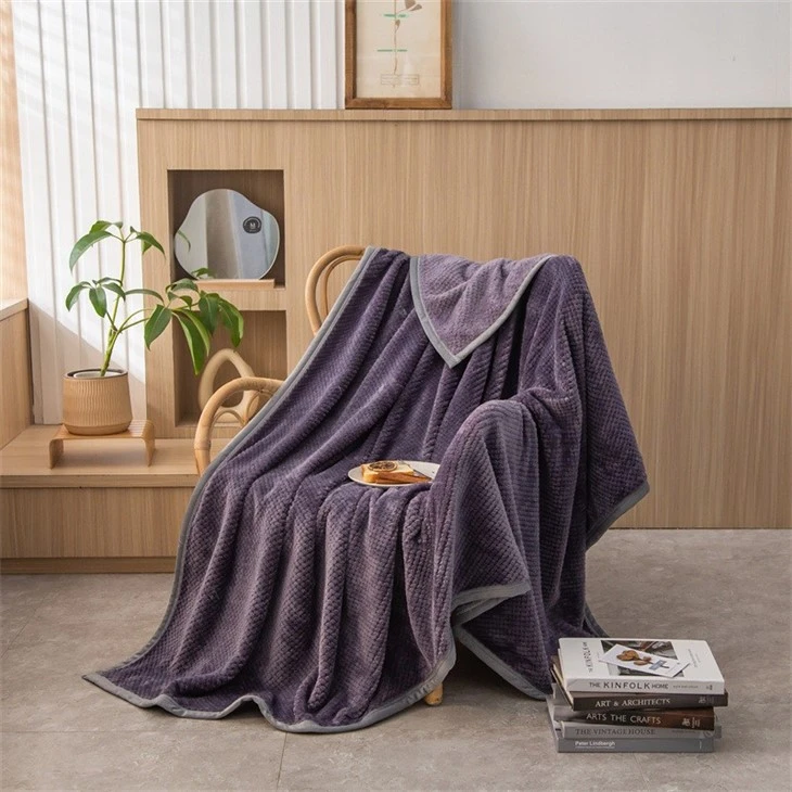 coral throw blanket