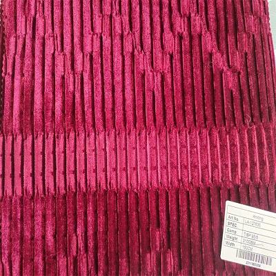 Korean Velvet Pleated Fabric