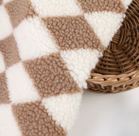 One Side Printing Sherpa Fleece Fabric 