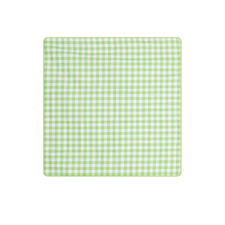 green picnic blanket