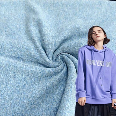 Ffabrig crys-T Brethyn Terry Bambŵ