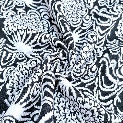 Stretch Knit Jacquard Ffabrig