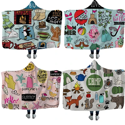Double Side Hoodie Blanket