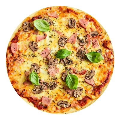 Blanced pizza i blant