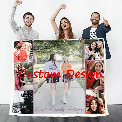 White Blanket With Logo