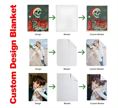 White Blanket With Logo