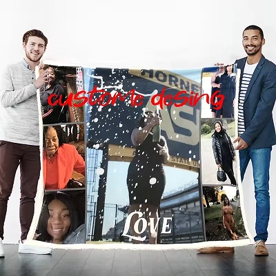 White Blanket With Logo