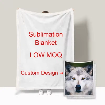 White Blanket With Logo